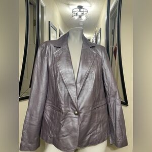 Worthington Women's Leather Jacket in lavender ( this is not a real leather)